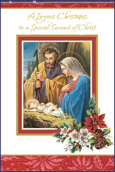 87720 In the Lord's Service Christmas - 5 1/4 x 7 1/2 - Glitter